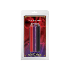 БДСМ свічки низькотемпературні Doc Johnson Japanese Drip Candles - 3 Pack Multi-Colored