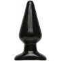 Анальна пробка Doc Johnson Smooth Classic Large - Black, макс. діаметр 5,7 см