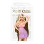 Мінісукня з мереживним ліфом та стрінгами Penthouse - Bedtime Story Purple L/XL