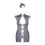 Еротичний костюм стюардеси Obsessive Stewardess 3 pcs costume grey S/M (м'ята упаковка!!!)