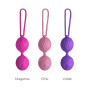 Вагінальні кульки Adrien Lastic Geisha Lastic Balls BIG Pink (L), діаметр 4 см, вага 90 гр