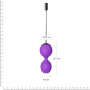 Вагінальні кульки з вібрацією Adrien Lastic Kegel Vibe Purple, діаметр 3,7 см