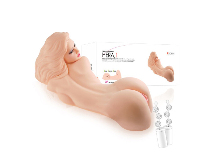 Мастурбатор Kokos Hera 1 2WayPlus з функцією масажу та вібрацією Мастурбатор Kokos Hera 1 2WayPlus з функцією масажу та вібрацією