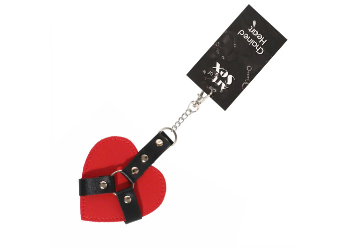 Брелок на карабіні для ключів Art of Sex Chained Heart, Червоний Брелок на карабіні для ключів Art of Sex Chained Heart, Червоний