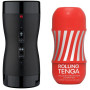 Автоматичний мастурбатор Tenga VACUUM GYRO ROLLER SET, ротація та вакуум, сумісний з Tenga Cup