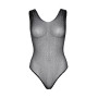 Leg Avenue Rhinestone fishnet bodysuit OS Black