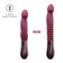 Пульсатор для точки G Blush Temptasia – Trixie Thrusting Dildo – Wine Red, 3 швидкості