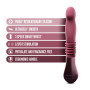 Пульсатор для точки G Blush Temptasia – Trixie Thrusting Dildo – Wine Red, 3 швидкості