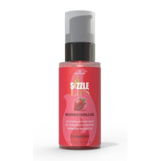 Зігрівальний масажний гель Sensuva Sizzle Lips Strawberry (59 мл), без цукру, їстівний Зігрівальний масажний гель Sensuva Sizzle Lips Strawberry (59 мл), без цукру, їстівний