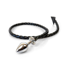 Металева анальна пробка S з диявольським хвостом Art of Sex - Succubus, екошкіра, чорний Металева анальна пробка S з диявольським хвостом Art of Sex - Succubus, екошкіра, чорний