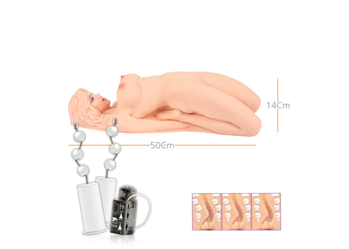 Мастурбатор лялька Kokos Veronia 2WayPlus з функцією масажу та вібрацією з вібрацією і масажем, два входи: вагіна і попка Мастурбатор лялька Kokos Veronia 2WayPlus з функцією масажу та вібрацією з вібрацією і масажем, два входи: вагіна і попка