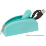 Сумка для зберігання секс-іграшок PowerBullet - Silicone Storage Zippered Bag Teal