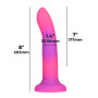 Фалоімітатор, що світиться в темряві, ADDICTION Rave 8″, Glow in the Dark Dildo Pink Purple, 20,3 см Фалоімітатор, що світиться в темряві, ADDICTION Rave 8″, Glow in the Dark Dildo Pink Purple, 20,3 см