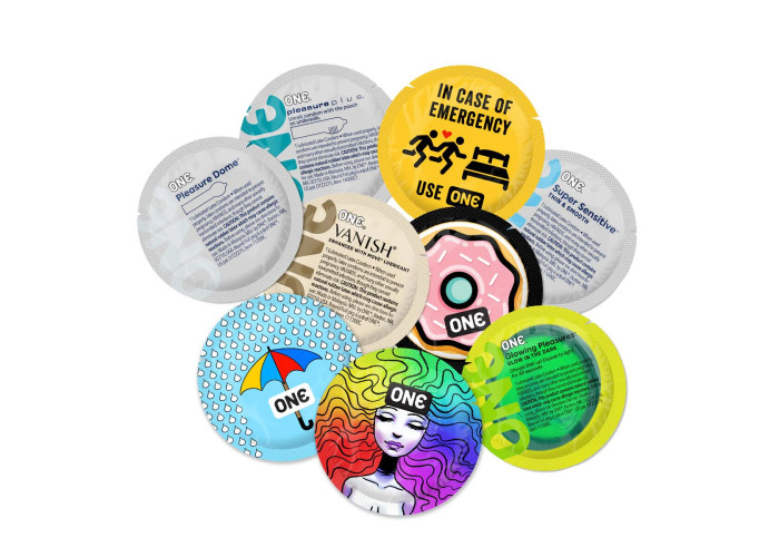 Набір презервативів ONE Fun Mix, 500 шт, 6 видів, паковання ПЕ-пакет Набір презервативів ONE Fun Mix, 500 шт, 6 видів, паковання ПЕ-пакет