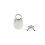 Замочок Liebe Seele Frog Shape Padlock Silver (2 шт)