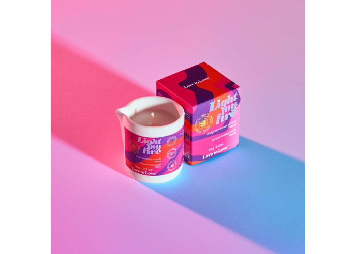 Масажна свічка Love To Love LIGHT MY FIRE Monoi (65 мл) Масажна свічка Love To Love LIGHT MY FIRE Monoi (65 мл)