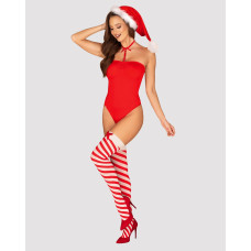 Боді Obsessive Kissmas teddy red L/XL (м'ята упаковка!!!) Боді Obsessive Kissmas teddy red L/XL (м'ята упаковка!!!)