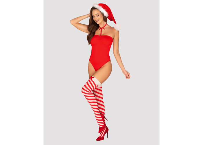 Боді Obsessive Kissmas teddy red L/XL (м'ята упаковка!!!) Боді Obsessive Kissmas teddy red L/XL (м'ята упаковка!!!)