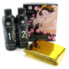 Гель для NURU-масажу Shunga Oriental Body-to-Body – Sparkling Strawberry Wine плюс простирадло Гель для NURU-масажу Shunga Oriental Body-to-Body – Sparkling Strawberry Wine плюс простирадло
