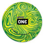 Презерватив ONE Glowing Pleasures, 1 шт, світиться в темряві, зі змазкою
