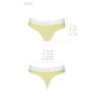 Спортивні трусики-стрінги Passion PS007 PANTIES L, yellow