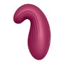 Вібратор Satisfyer Dipping Delight Berry, 2 мотори, гнучкий кінчик