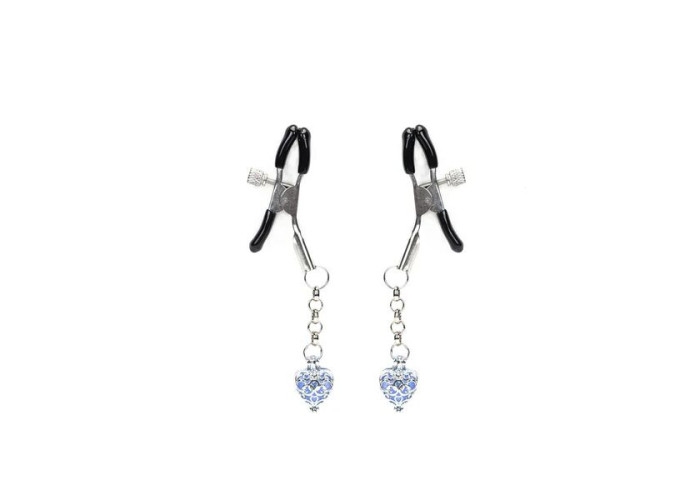 Затискачі для сосків Liebe Seele Glow-in-dark Nipple Clamps Blue Затискачі для сосків Liebe Seele Glow-in-dark Nipple Clamps Blue