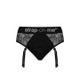Мереживні трусики для страпона з підв’язками для панчіх Strap-On-Me DIVA HARNESS - L