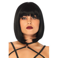 Коротка перука каре з чубчиком Leg Avenue Short natural bob wig, чорна Коротка перука каре з чубчиком Leg Avenue Short natural bob wig, чорна