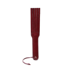Двосторонній паддл Liebe Seele Wine Red Spanking Paddle, натуральна шкіра Двосторонній паддл Liebe Seele Wine Red Spanking Paddle, натуральна шкіра