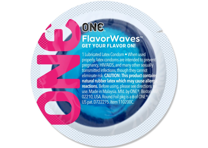 Ароматизований презерватив ONE FlavorWaves Mint Chocolate, 1 шт, зелений, запах м’ятного шоколаду Ароматизований презерватив ONE FlavorWaves Mint Chocolate, 1 шт, зелений, запах м’ятного шоколаду