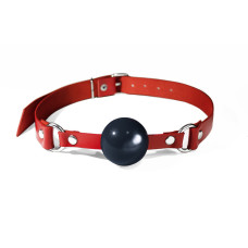 Кляп силіконовий Feral Feelings Silicon Ball Gag Red/Black, червоний ремінець, чорна кулька Кляп силіконовий Feral Feelings Silicon Ball Gag Red/Black, червоний ремінець, чорна кулька