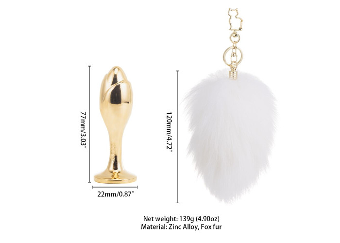 Металева анальна пробка Кролячий хвост LOCKINK SEVANDA White Bunny-Tail Anal Rose-shape Plug Металева анальна пробка Кролячий хвост LOCKINK SEVANDA White Bunny-Tail Anal Rose-shape Plug