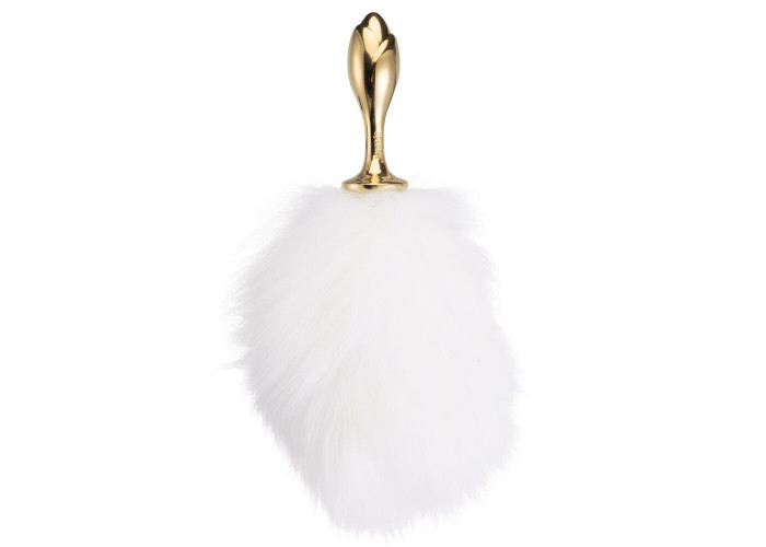 Металева анальна пробка Кролячий хвост LOCKINK SEVANDA White Bunny-Tail Anal Rose-shape Plug Металева анальна пробка Кролячий хвост LOCKINK SEVANDA White Bunny-Tail Anal Rose-shape Plug