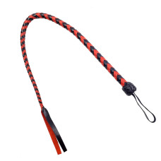 Батіг гнучкий Снейк, натуральна шкіра, колір чорно-червоний, довжина - 80 см Батіг гнучкий Снейк, натуральна шкіра, колір чорно-червоний, довжина - 80 см