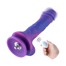 Фалоімітатор 8.2″ з вібрацією для секс-машин Hismith Purple Silicone Dildo with Vibe, KlicLok Фалоімітатор 8.2″ з вібрацією для секс-машин Hismith Purple Silicone Dildo with Vibe, KlicLok