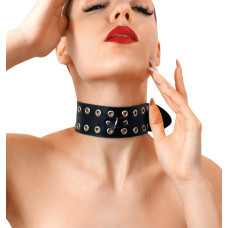 Нашийник Art of Sex - Tessa, натуральна шкіра, колір чорний Нашийник Art of Sex - Tessa, натуральна шкіра, колір чорний