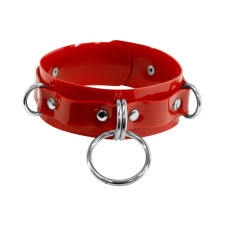 Нашийник для фіксації Feral Feelings - D-Rings Red Нашийник для фіксації Feral Feelings - D-Rings Red