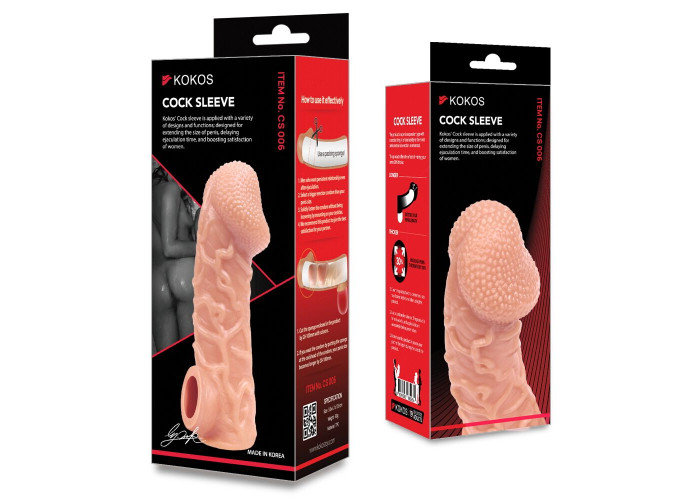 Насадка на член Kokos Cock Sleeve CS 006 M Насадка на член Kokos Cock Sleeve CS 006 M