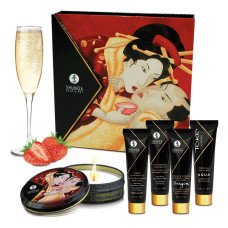 Подарунковий набір Shunga GEISHAS SECRETS – Sparkling Strawberry Wine: для шикарної ночі вдвох Подарунковий набір Shunga GEISHAS SECRETS – Sparkling Strawberry Wine: для шикарної ночі вдвох