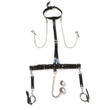 Бондажний набір з металевим анальним гаком Art of Sex Bridget Bondage set with anal hook № 4 Бондажний набір з металевим анальним гаком Art of Sex Bridget Bondage set with anal hook № 4