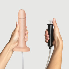 Фалоімітатор, що кінчає Strap-On-Me Squirting Cum Dildo Realistic Vanilla, діам. 3,5 см, силікон Фалоімітатор, що кінчає Strap-On-Me Squirting Cum Dildo Realistic Vanilla, діам. 3,5 см, силікон