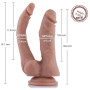 Подвійний фалоімітатор Hismith 9.8' Double Penetrator Silicone Dildo