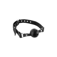 Кляп Fetish Tentation Premium Leather gag with stiff ball Кляп Fetish Tentation Premium Leather gag with stiff ball