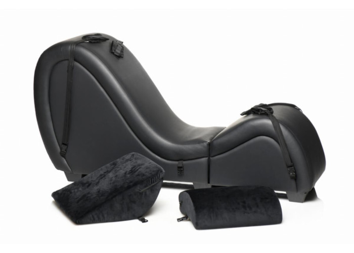 Секс-крісло з подушками Master Series Kinky Sex Lounge with Cushions - Black Секс-крісло з подушками Master Series Kinky Sex Lounge with Cushions - Black