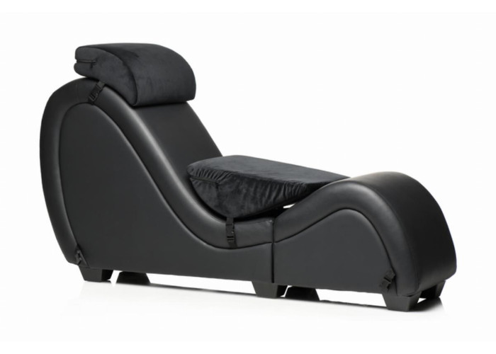 Секс-крісло з подушками Master Series Kinky Sex Lounge with Cushions - Black Секс-крісло з подушками Master Series Kinky Sex Lounge with Cushions - Black