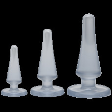 Набір анальних пробок Doc Johnson Crystal Jellies Anal - Clear, макс. діаметр 2см - 3 см - 4 см Набір анальних пробок Doc Johnson Crystal Jellies Anal - Clear, макс. діаметр 2см - 3 см - 4 см