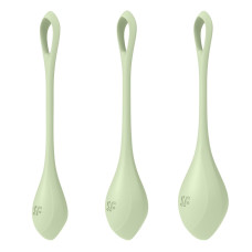 Набір йоні намистин Satisfyer Yoni Power 2 Light Green, диаметр 2-2,5-3см, вес 22-44-73гр Набір йоні намистин Satisfyer Yoni Power 2 Light Green, диаметр 2-2,5-3см, вес 22-44-73гр