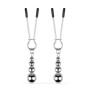 Затискачі для сосків Bedroom Fantasies: Nipple Clamps with Beaded Chain - Silver Затискачі для сосків Bedroom Fantasies: Nipple Clamps with Beaded Chain - Silver