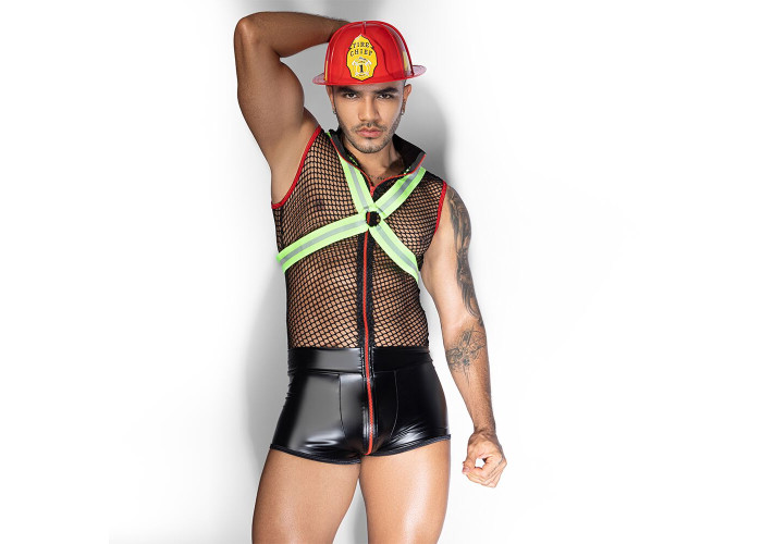 Чоловічий еротичний костюм пожежного JSY 9152 One Size Чоловічий еротичний костюм пожежного JSY 9152 One Size